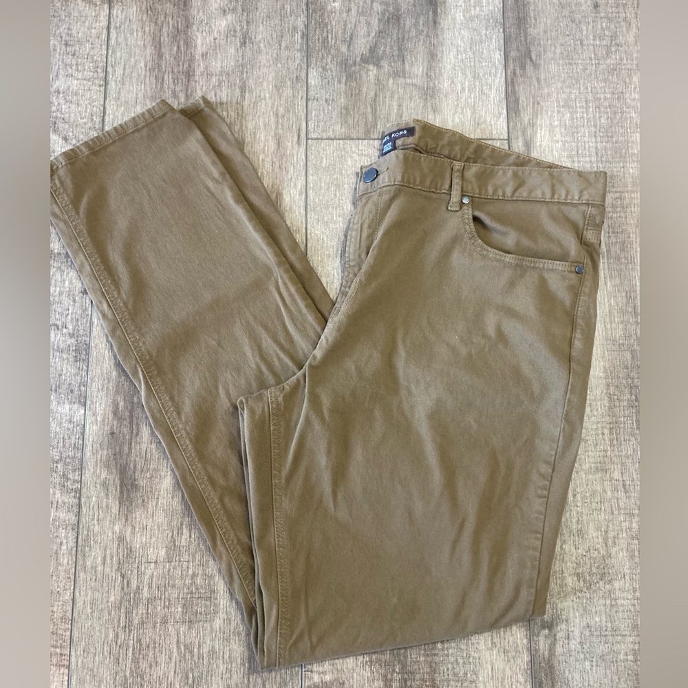Michael Kors Tan Parker slim fit men’s 40x34 pants